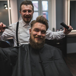 Corte de cabello + Tratamiento de barba premium
