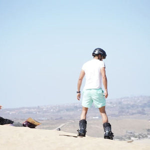 Sandboard con vistas al océano Pacifico