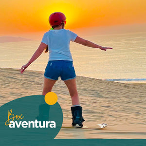 Sandboard con vistas al océano Pacifico